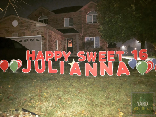 Happy Sweet 16 Julianna