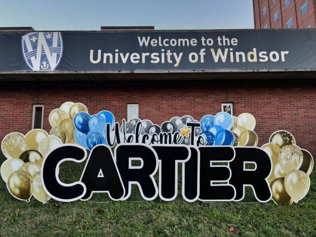 Welcome to Cartier #university #uwindsor #universityofwindsor #cartier #welcomeback #backtoschool #2024 #welcometoalumni #welcometo #studentlife #student #backtoschool #residence #residencelife #windsorontario @uwindsor #lasalleontario #yardgreetingwww.yardgreeting.ca