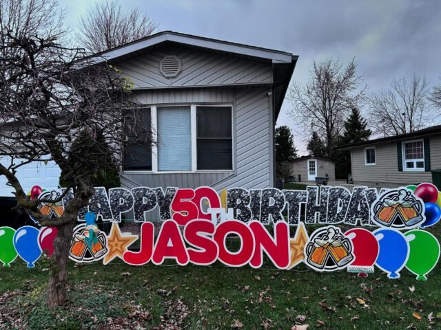 Happy 50th Birthday Jason! #happybirthday #happy #birthday #birthdayboy #beer #birthdaybeer #jason #kim #50th #50thbirthday #birthdaywishes #windsor #windsorontario #windsorontariocanada #windsoressex #essexon #essexontario #yardgreetingwww.yardgreeting.ca